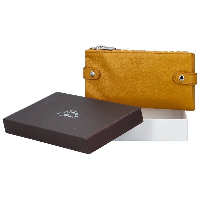Moderní dámská kožená peněženka Sildano Katana, žlutá