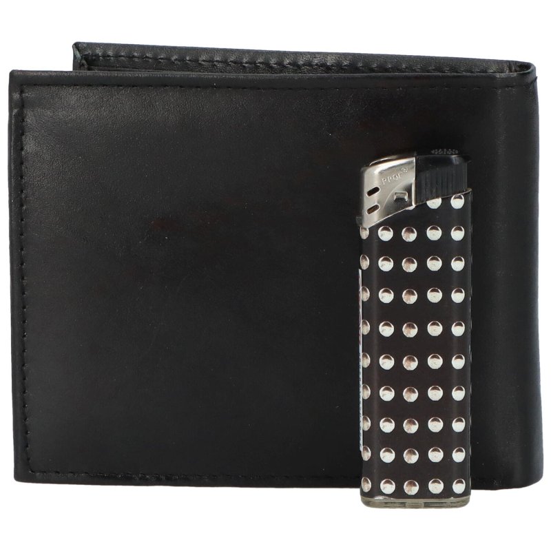 Stylová pánská kožená peněženka Erudo, černá