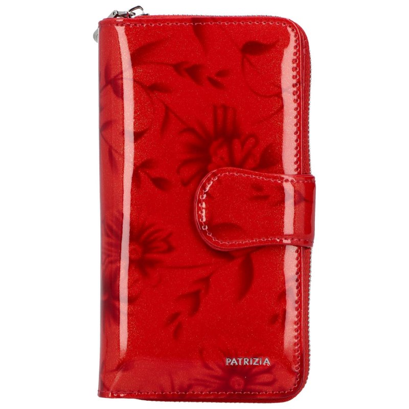 Luxusní dámská kožená peněženka Luxi, červená