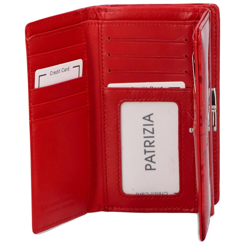 Luxusní dámská kožená peněženka Roslin,  červená NEW