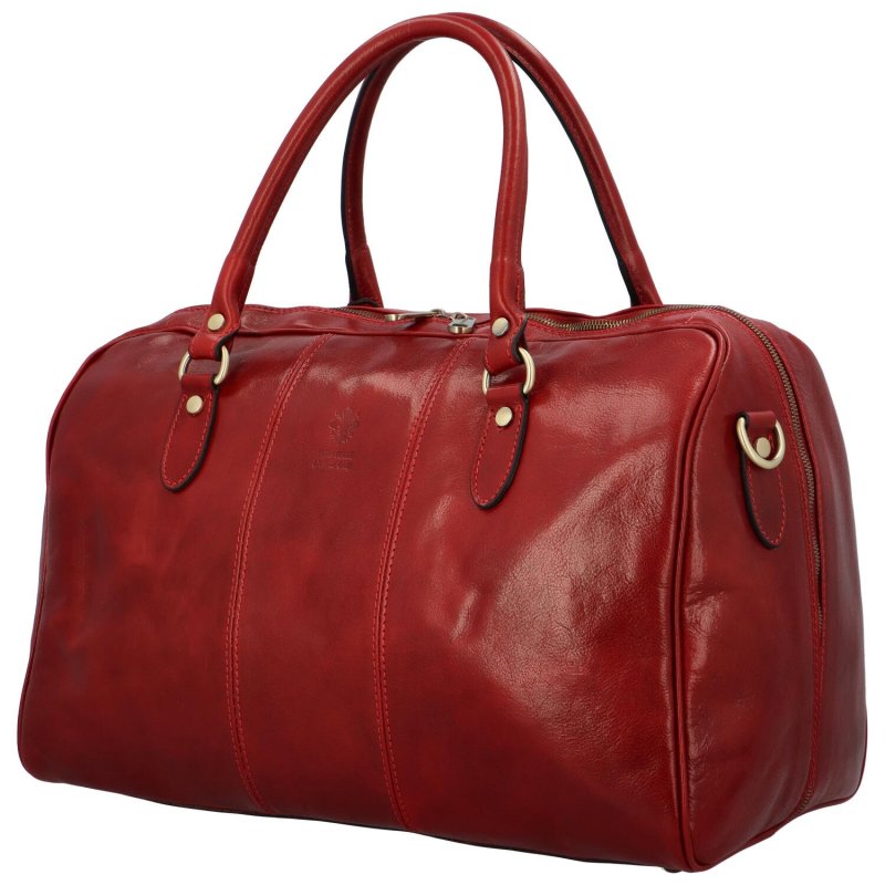 Luxusní cestovní taška Indila, červená