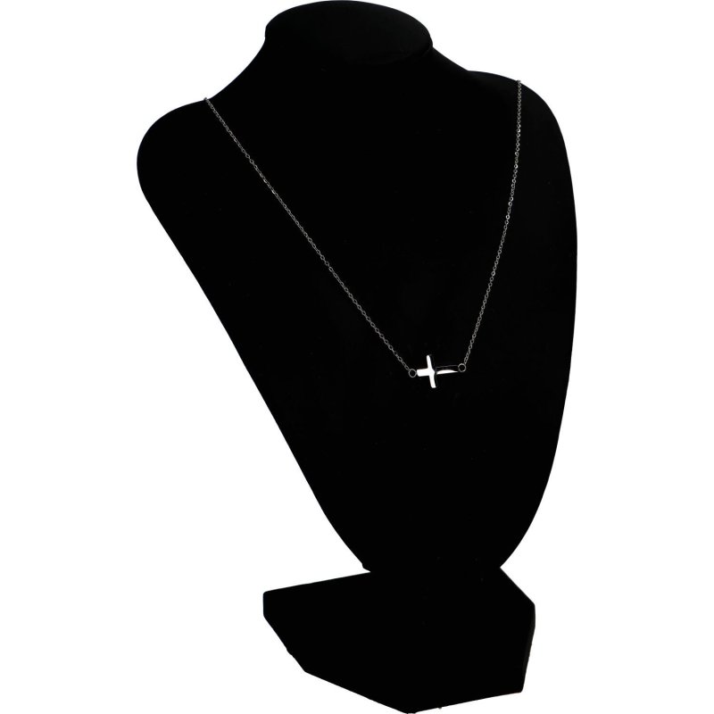 Jemný dámský ocelový náhrdelník Kříž