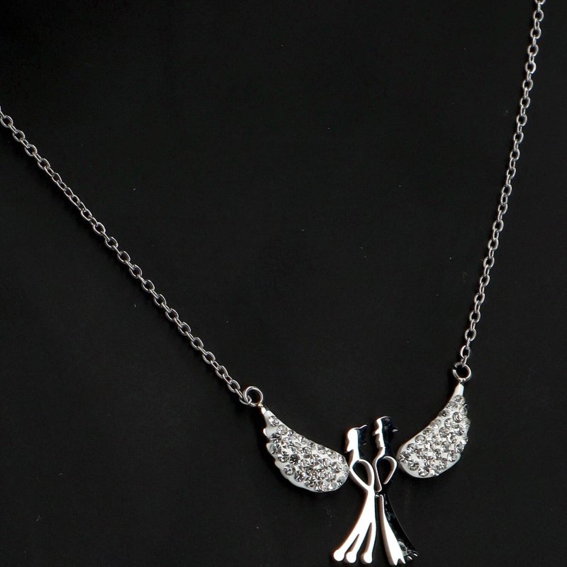 Dámský ocelový náhrdelník Létající anděl