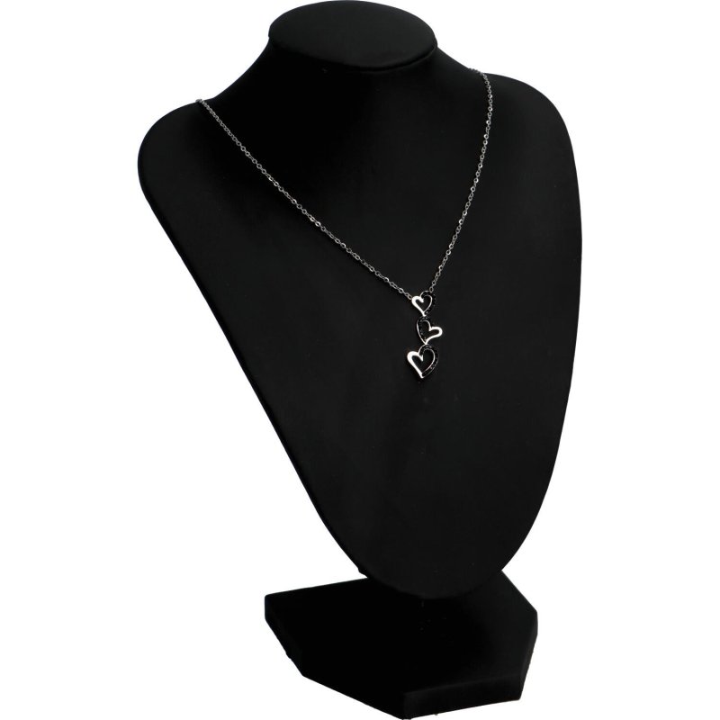 Něžný dámský náhrdelník s chirurgické oceli Three heart