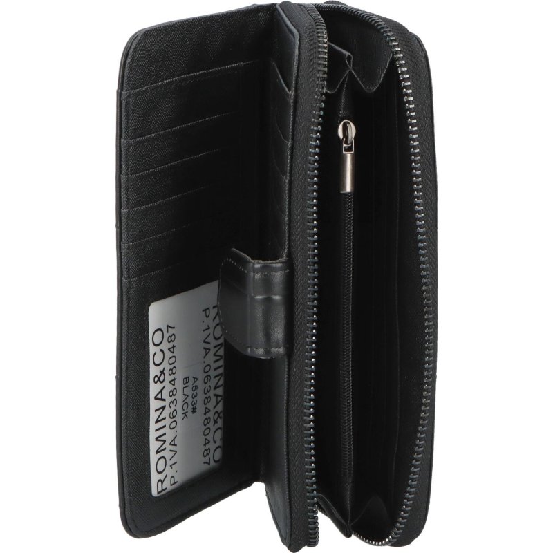 Dámská pouzdrová koženková peněženka Cabrini, černá