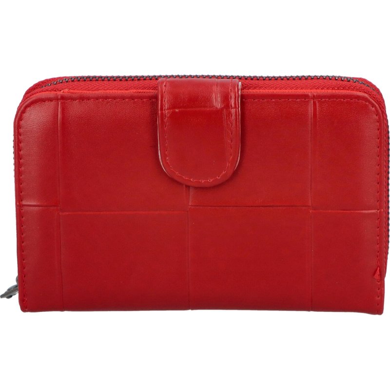 Praktická dámská koženková peněženka Francesca, červená