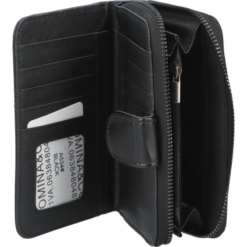 Praktická dámská koženková peněženka Francesca, černá