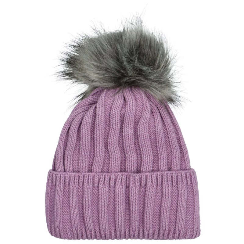 Trendová dámská zimní čepice Ezora, fialová