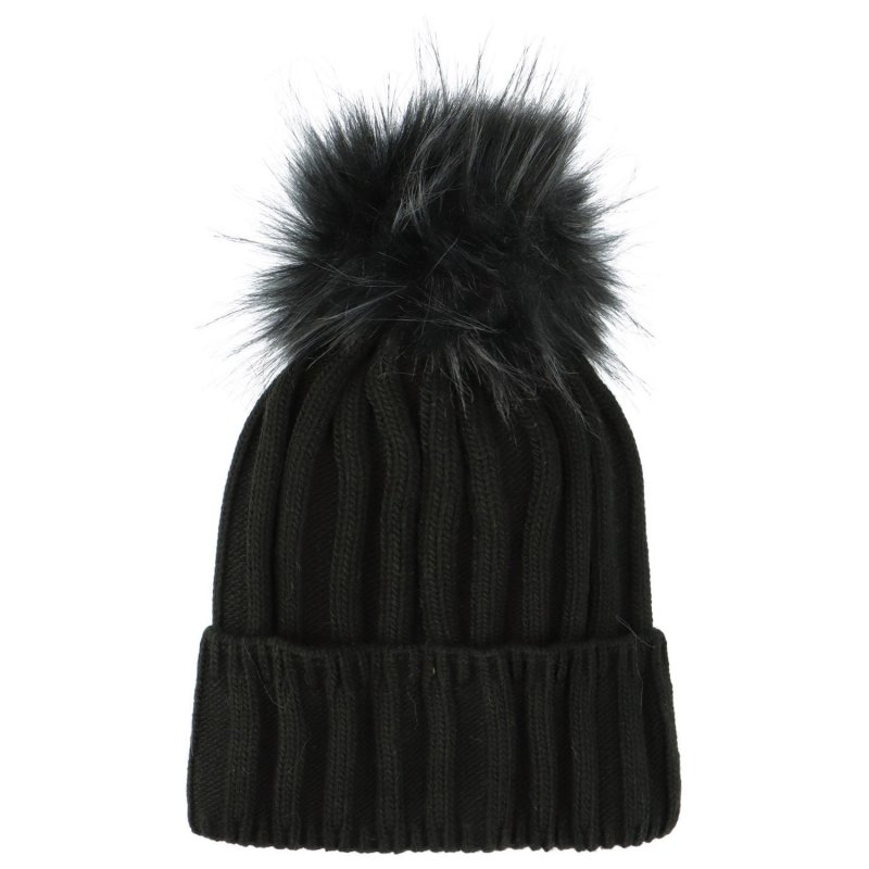 Trendová dámská zimní čepice Ezora, černá