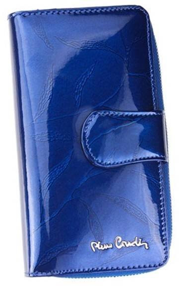 Stylová dámská kožená peněženka s lístky Rinardo, modrá