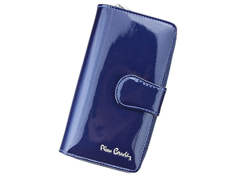 Stylová dámská kožená peněženka s linkami Rinardo, modrá