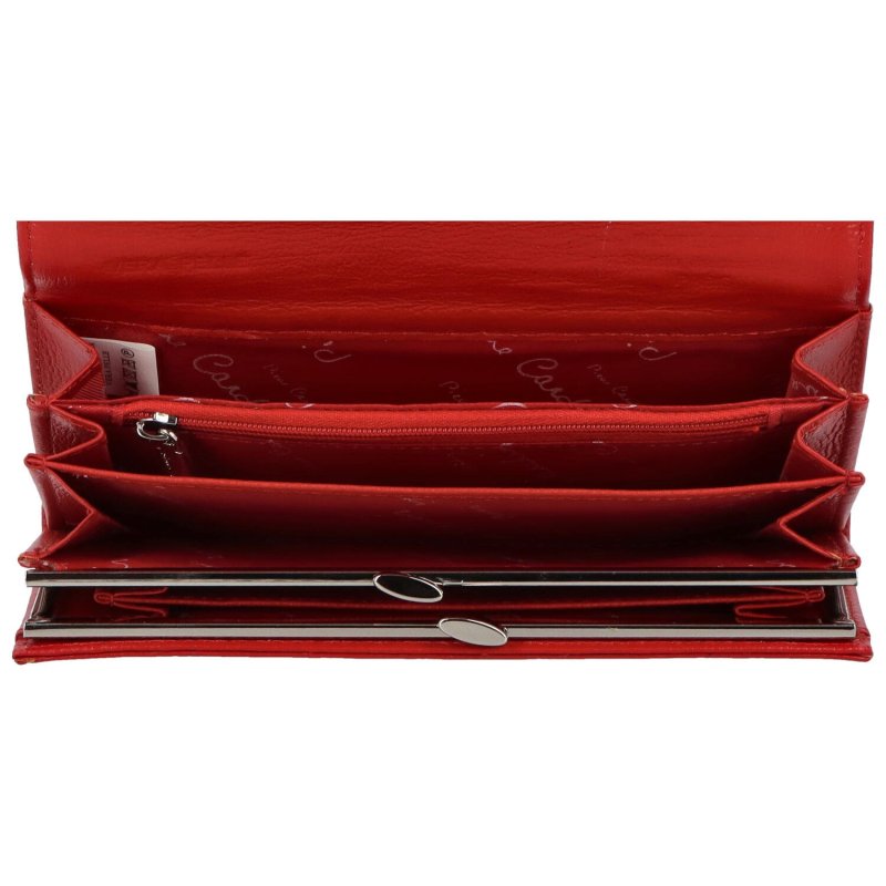 Luxusní dámská kožená peněženka Gasparo, červená