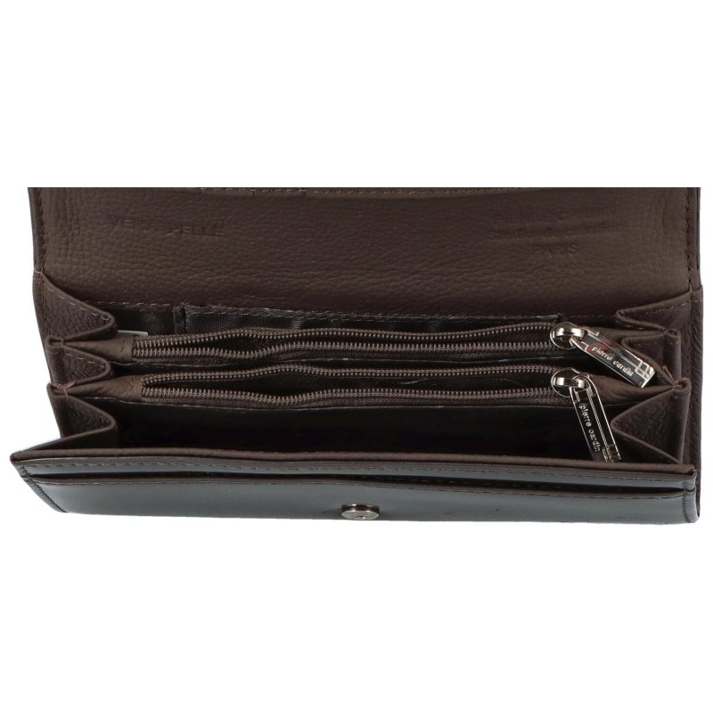 Luxusní dámská kožená peněženka Fiore, šedá
