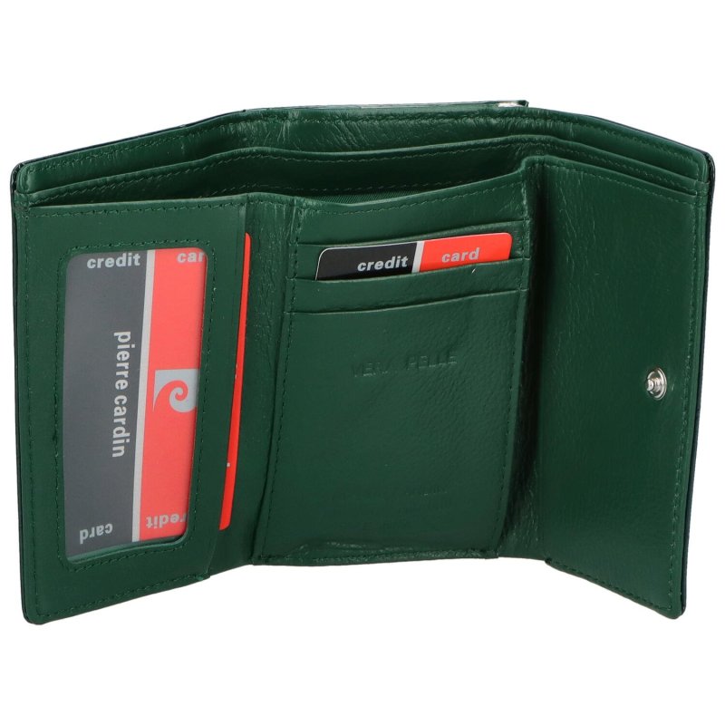 Luxusní dámská kožená peněženka Edmonda, zelená