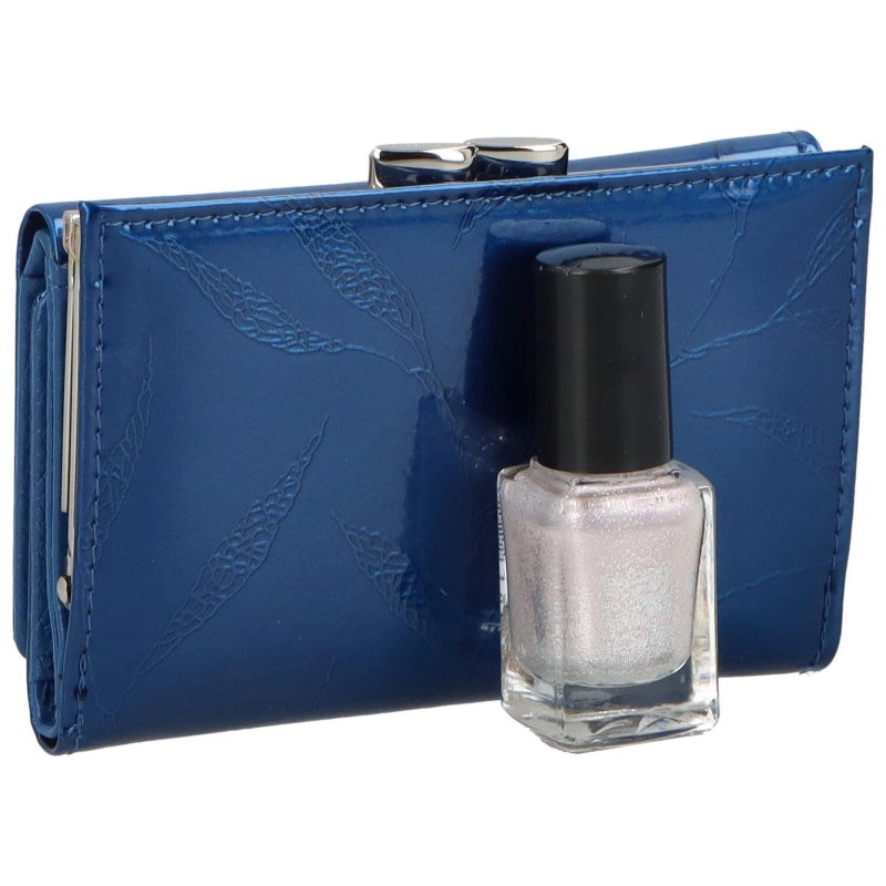 Luxusní dámská kožená peněženka Edmonda, modrá