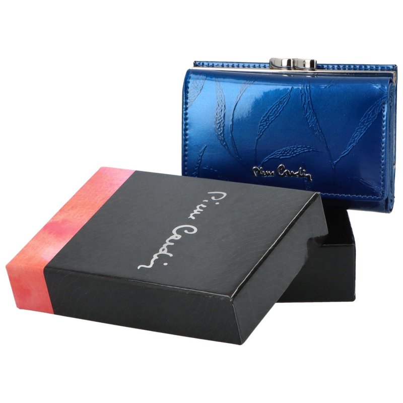 Luxusní dámská kožená peněženka Edmonda, modrá