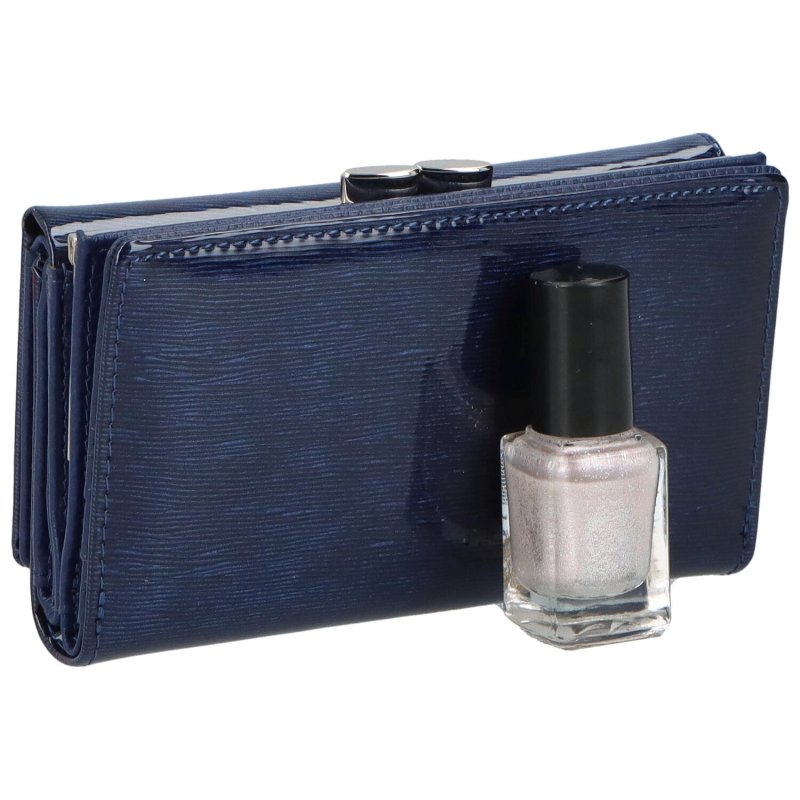 Luxusní dámská kožená peněženka Demetra, modrá