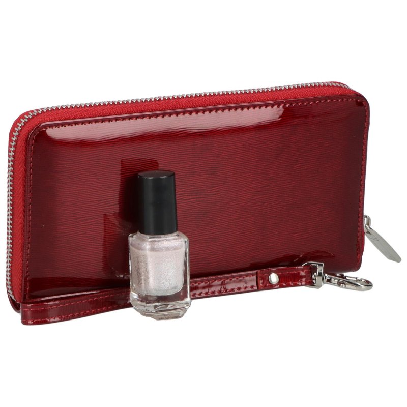 Luxusní dámská kožená peněženka Damiano, červená