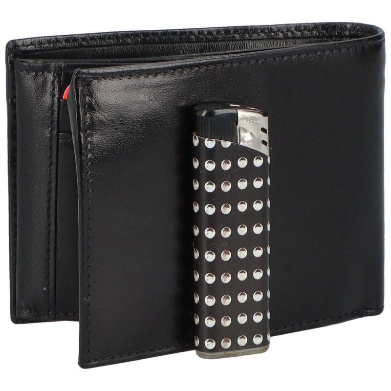 Stylová pánská kožená peněženka Catelo, černá