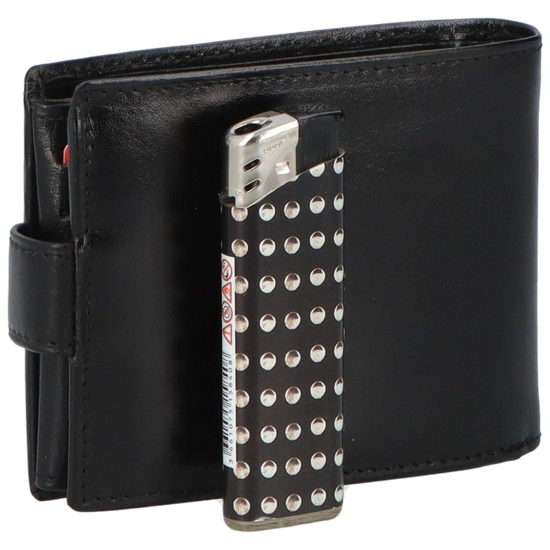 Stylová pánská kožená peněženka Candido, černá