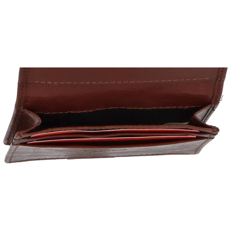 Stylová pánská kožená peněženka Celino, koňaková