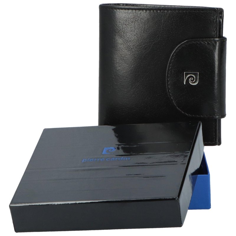 Luxusní pánská kožená peněženka Elriko, černá