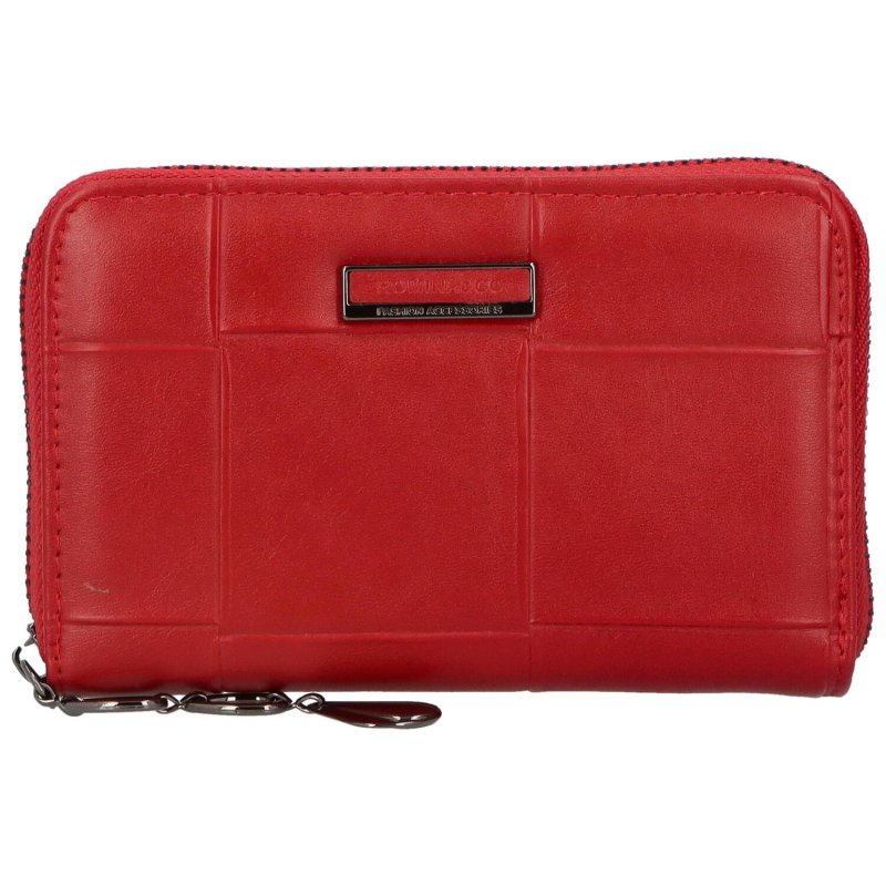 Praktická mladistvá dámská koženková peněženka Manni, červená