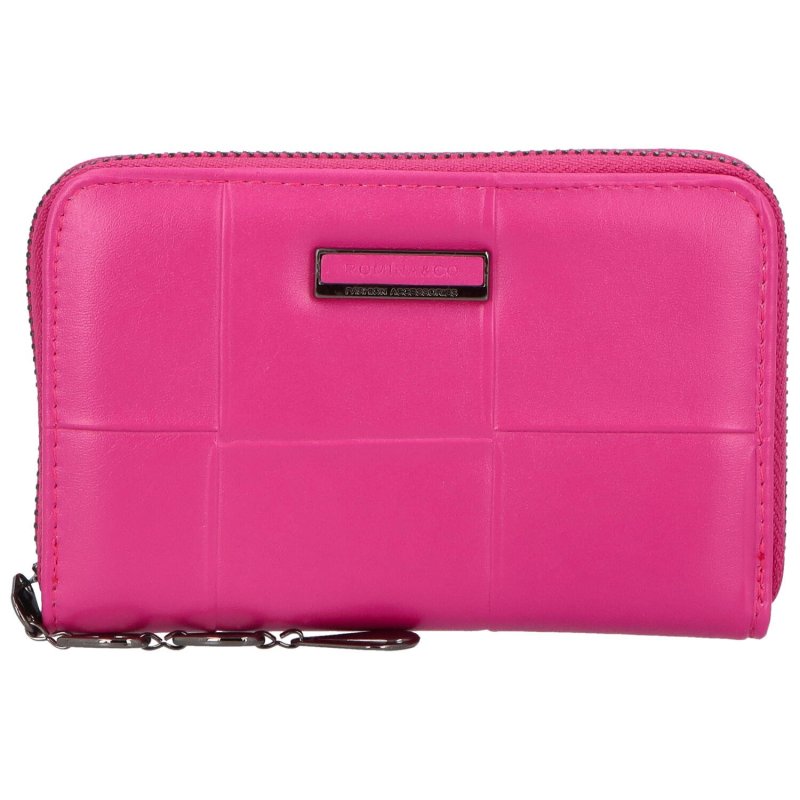 Praktická mladistvá dámská koženková peněženka Manni, růžová
