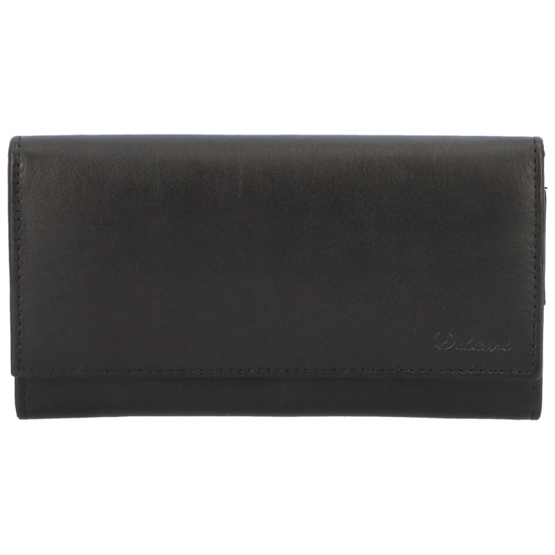 Klasická dámská kožená peněženka Claudia, černá