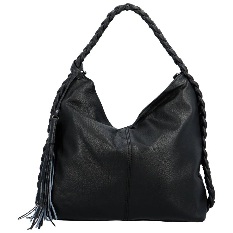 Trendová dámská koženková kabelka Aino, černá