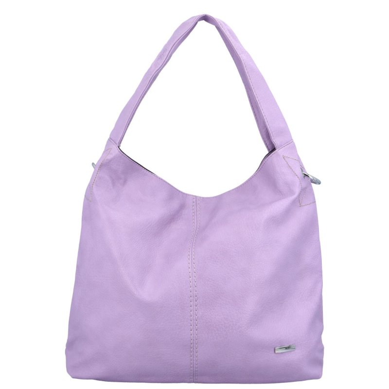 Trendová dámská koženková kabelka Anaitis, pastelově fialová