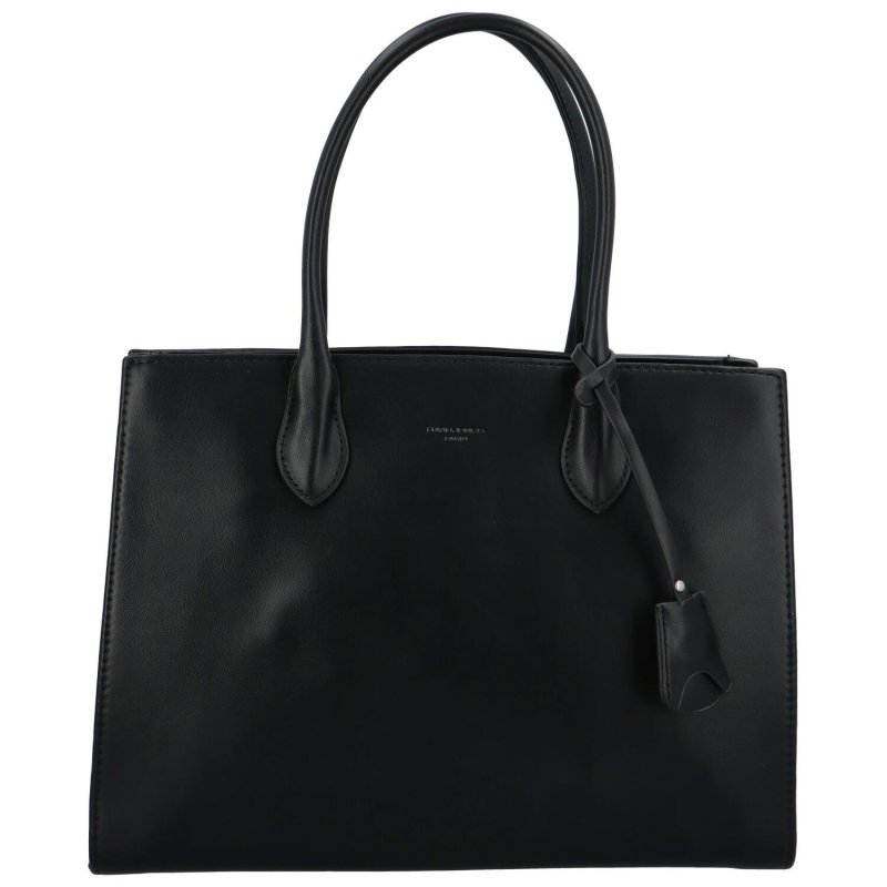 Elegantní dámská koženková kabelka Areti, černá