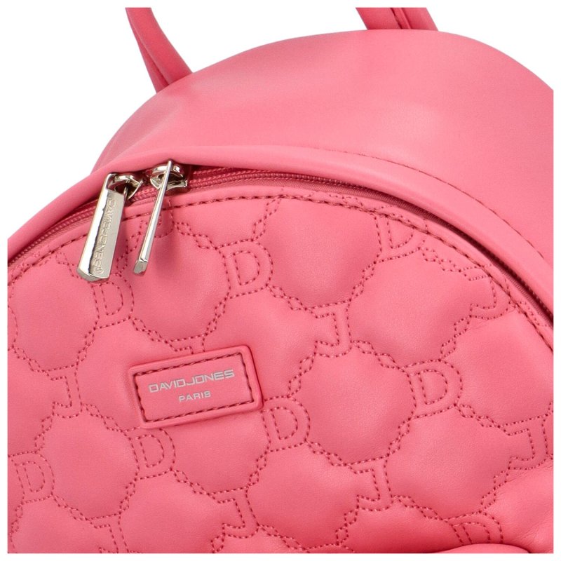 Trendový dámský koženkový batoh Danai, růžová