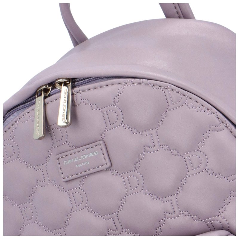 Trendový dámský koženkový batoh Danai, jemná fialová