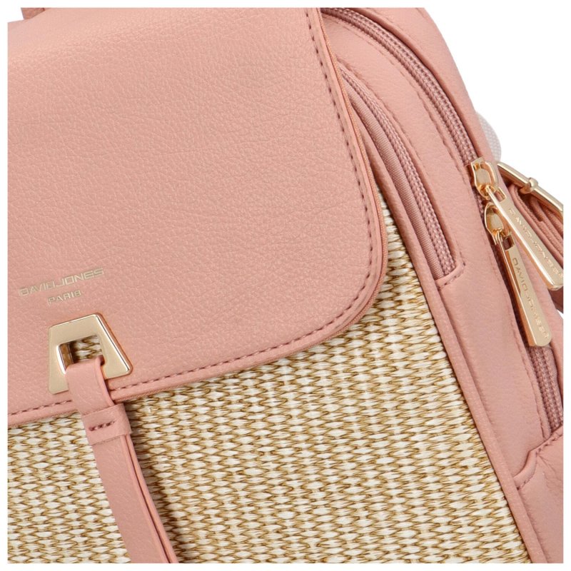 Stylový dámský kombinovaný batoh Ermis, růžová