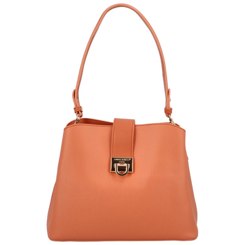 Elegantní dámská koženková kabelka Melina, oranžová