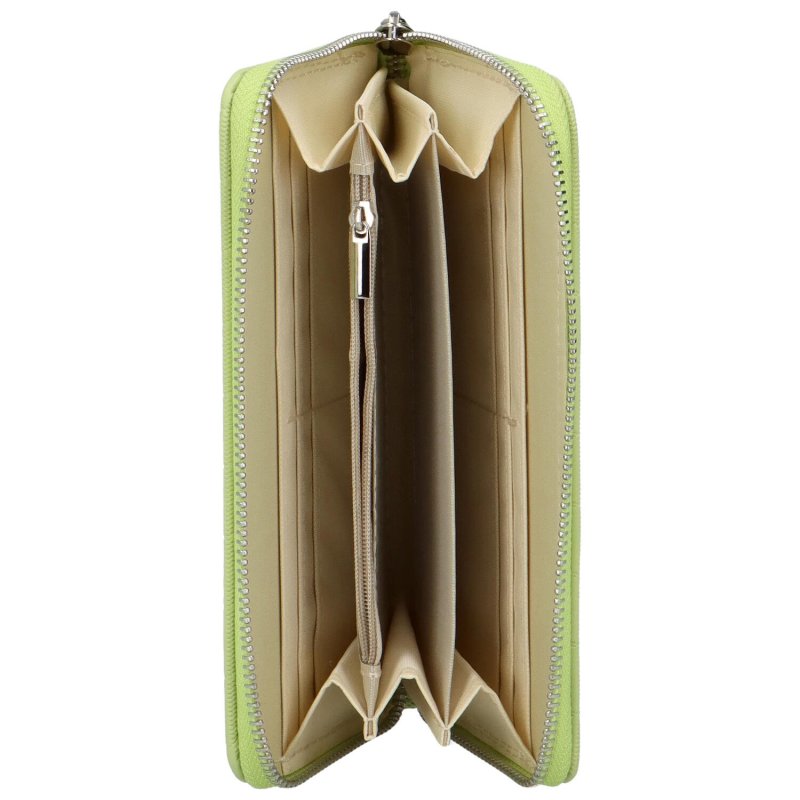 Módní dámská koženková  peněženka Marleen, světle zelená