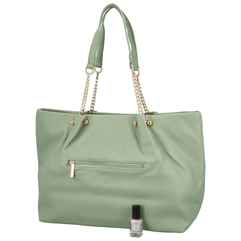 Dámská koženková kabelka Paula, zelená