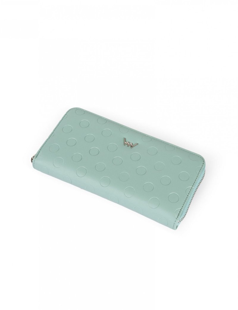 Jemná dámská koženková peněženka VUCH Lonte, světle modrá