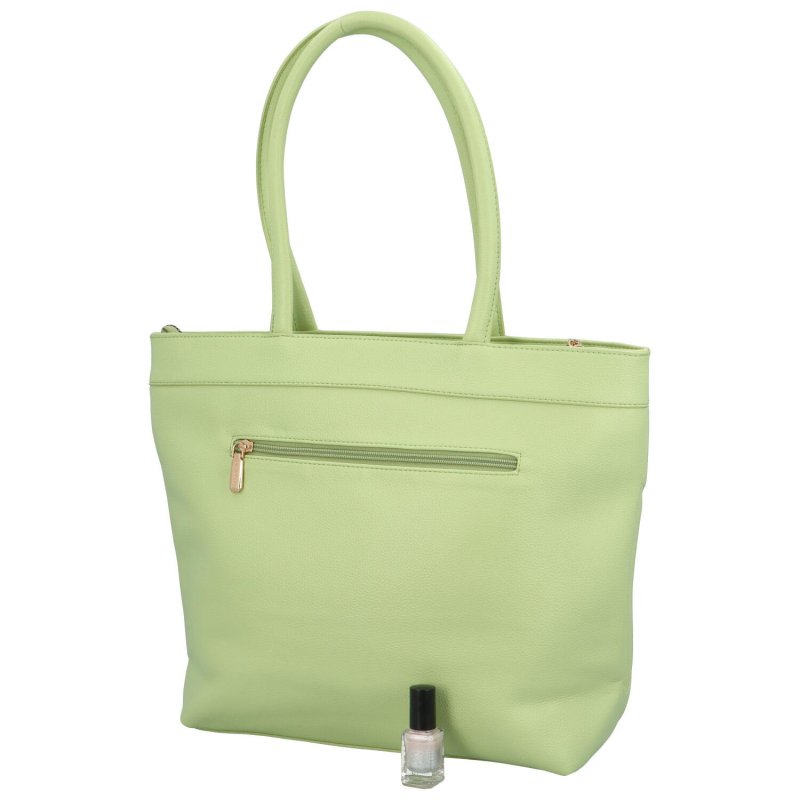 Stylová dámská koženková kabelka přes rameno Žofie, jemná zelená