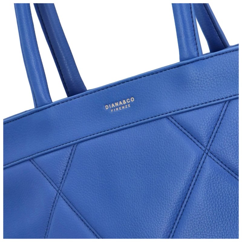 Stylová dámská koženková kabelka přes rameno Žofie, výrazná modrá