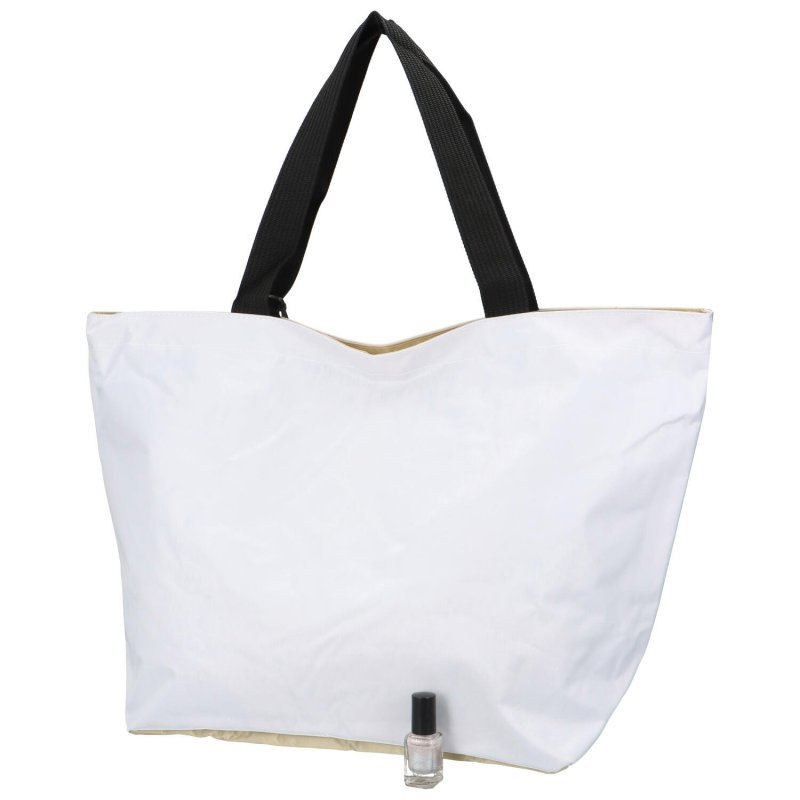 Praktická shopper taška z pevnější textilie Betty, bílá