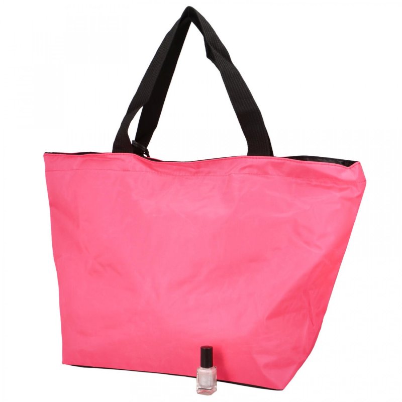 Praktická shopper taška z pevnější textilie Betty, růžová