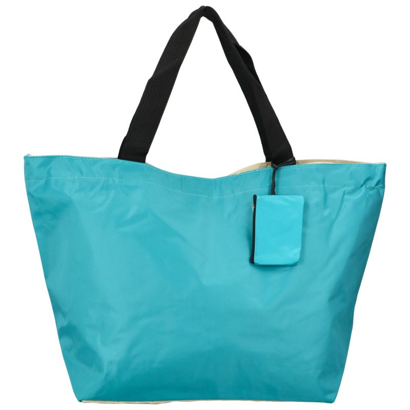 Praktická shopper taška z pevnější textilie Betty, světle modrá