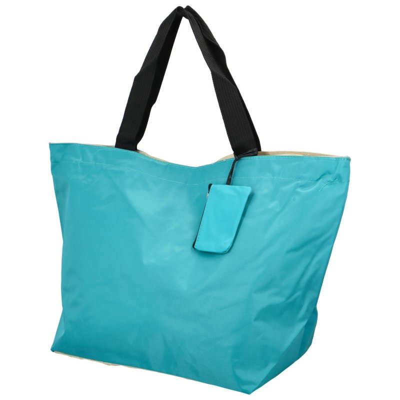 Praktická shopper taška z pevnější textilie Betty, světle modrá