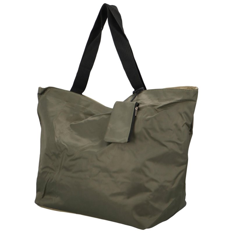 Praktická shopper taška z pevnější textilie Betty, tmavě zelená