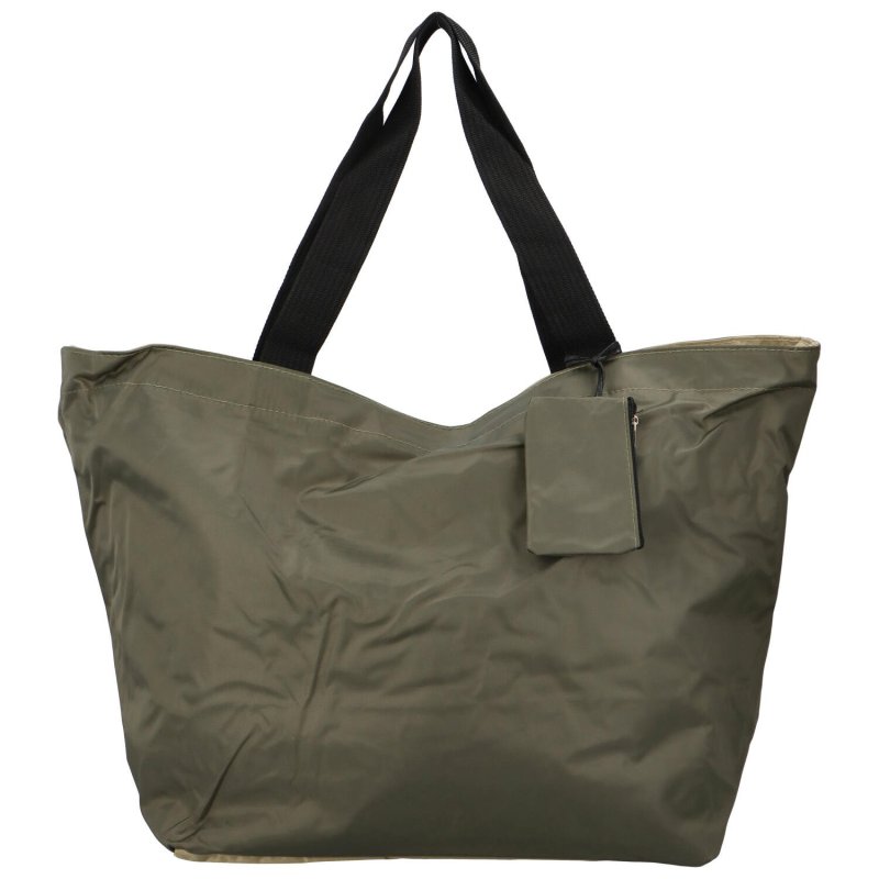 Praktická shopper taška z pevnější textilie Betty, tmavě zelená