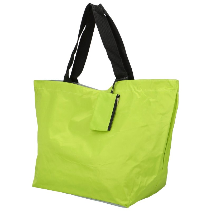 Praktická shopper taška z pevnější textilie Betty, světlá zelená