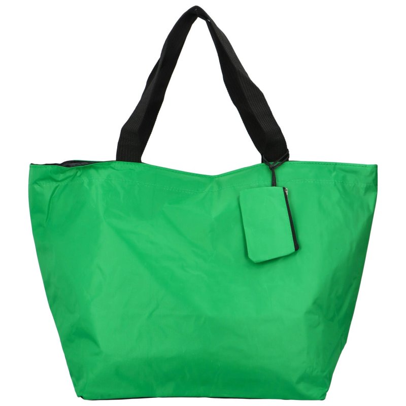 Praktická shopper taška z pevnější textilie Betty, výrazná zelená