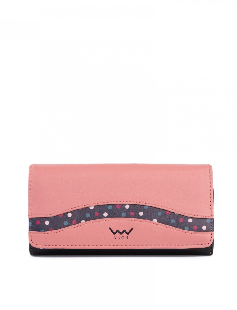 Trendová dámská koženková peněženka VUCH Brisis, růžová